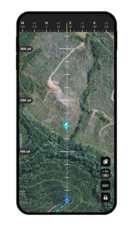 onX Hunt app on iPhone
